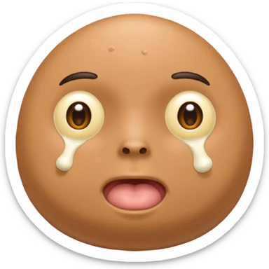 naked man with 2 balls and a penis with cum sticker