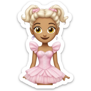 Make Ariana Grande with her wicked outfit as glinda  sticker