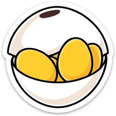 Golden egg potato’s peanuts sticker