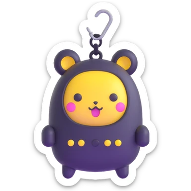 Tamagotchi character sticker