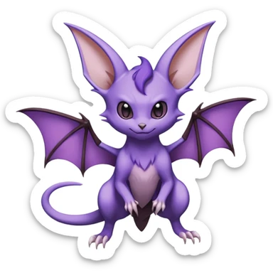 Noivern-Noibat-Delcatty-Espeon-Rattata-Pokémon  sticker