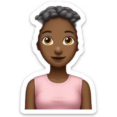 Un emoji d'une fille qui crie le nom " Khalil" sticker