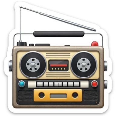 Radio tapes sticker