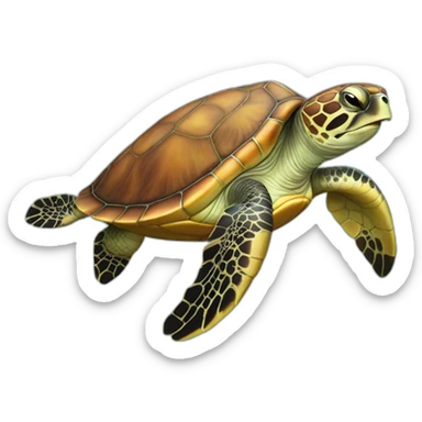 Sea turtle sticker