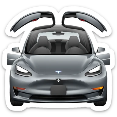 Tesla model 3 stuck in traffic sticker