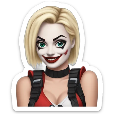 Margot Robbie as Harley Quinn sticker