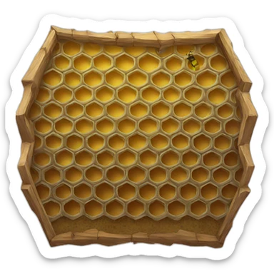Bee hive sticker