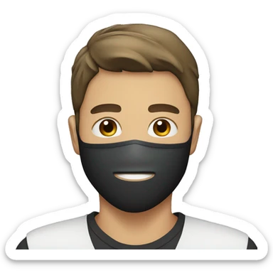 face mask masculine sticker