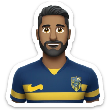 Boca juniors pelad barba sticker