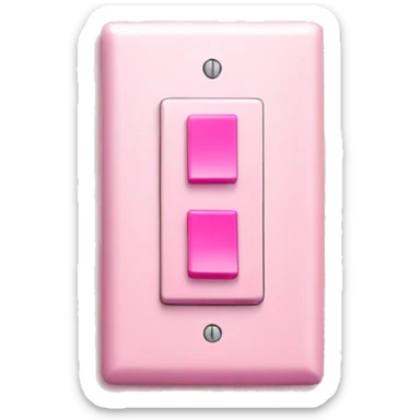 Pink light switch  sticker