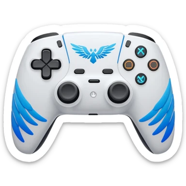 manette ps5 avec les ailes d'anges sticker