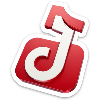 tiktok logo sticker
