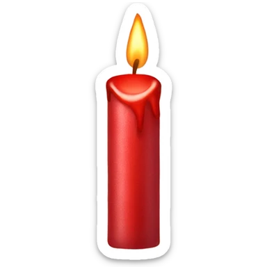 Red Christmas candles  Schwibbogen sticker