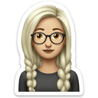 A woman who is around 29, likes to smoke weed, lives in Warsaw, Poland, is pretty skinny and has mouse-colored hair sticker