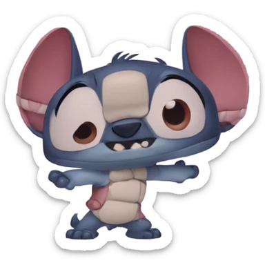 Stitch from lilo and stitch sticker