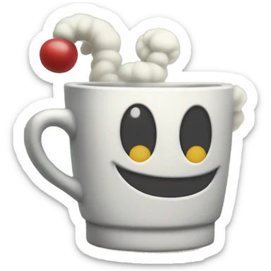 Cuphead game sticker