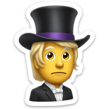 Donald trump with hand maid's tale hat sticker