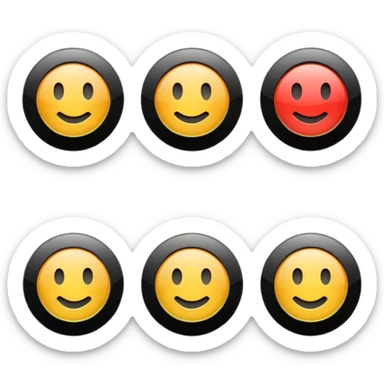 Play buttons black sticker