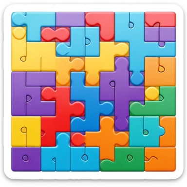 finished puzzle sticker