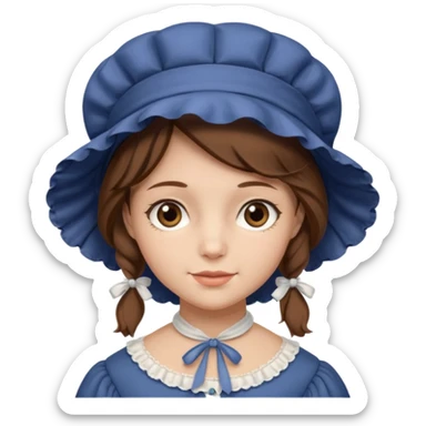 1800's european female sticker