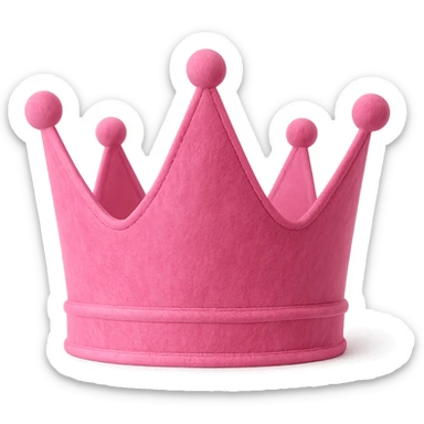 pink crown remove background sticker