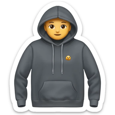 comfy dark grey minimalistic hoodie without logo sticker