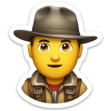 explorer pokerface  , head sticker