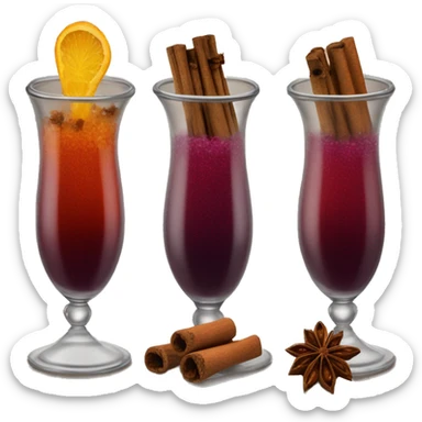 create a ticker with mulled wine spices and it steams sticker