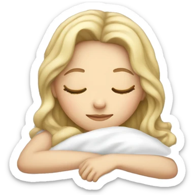 white girl sleeping  sticker
