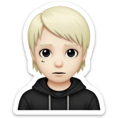 emo kid saying 67 sticker