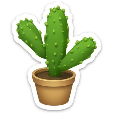 single flat Nopal without pot sticker