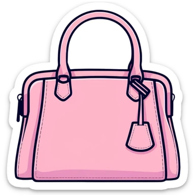 pink handbag sticker