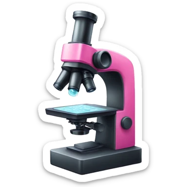 Pink microscope  sticker