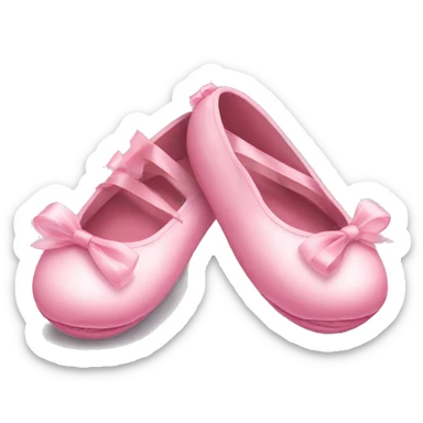 Pink ballerina slippers  sticker