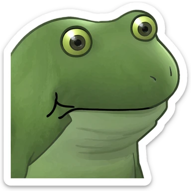 emoji inspired by 'BRR BRR PATAPIM BRAINROT', chaotic, fun, exaggerated expression, colorful sticker