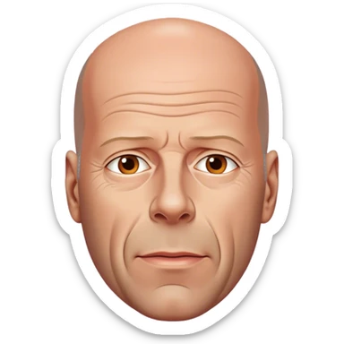 Bruce Willis 6ème sens sticker