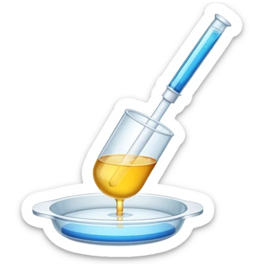 Pipette dish sticker