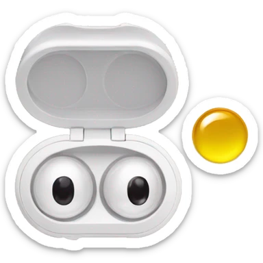 dual compartment prescription contact lens case sticker