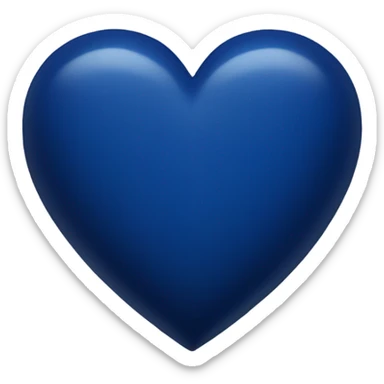 Dark blue heart sticker
