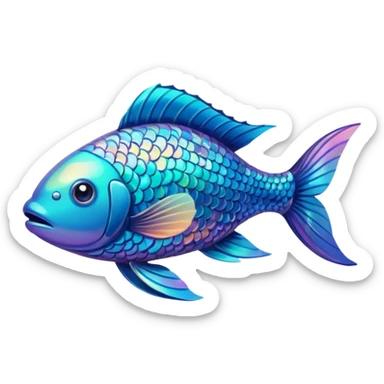 fish swimming sticker
