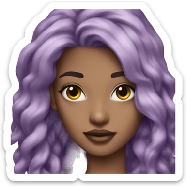 Brume Victoria secret purple hair sticker