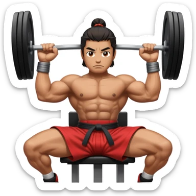 samurai bench press sticker