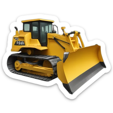 Bulldozer WITH WHEELS sticker