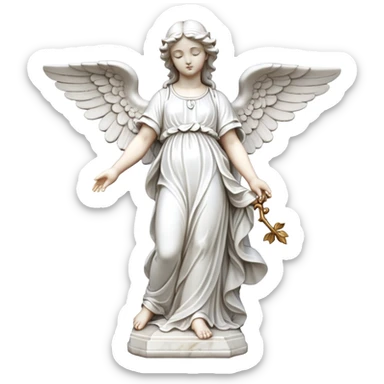 angel statue  sticker