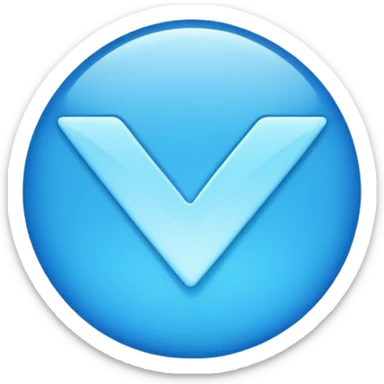 Creame la verificacion celeste chillante como un 100% como la de tiktok sticker