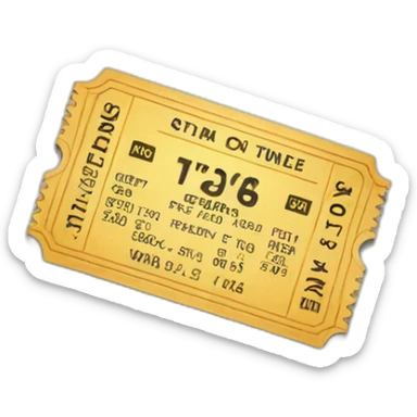 cinema ticket sticker