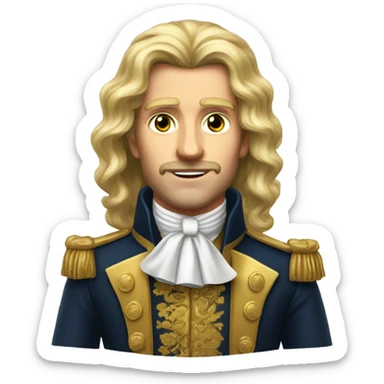 czech goldish long hair aristocrat sticker