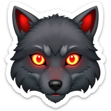 shadow wolf sticker