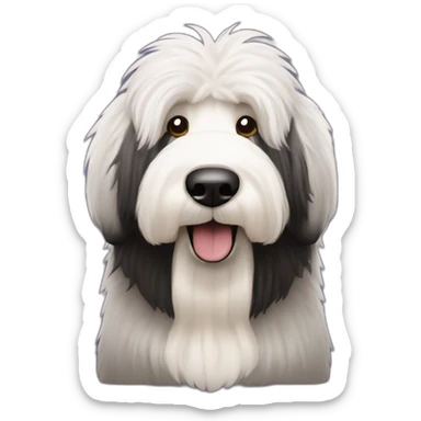 old english sheepdog with pint of guinness sticker