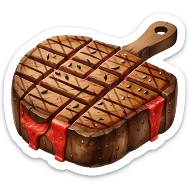 bistec de carne como el de tom y jerry sticker